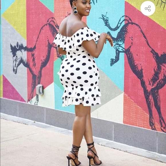 Polka Dot Midi Dress - Picture 2 of 2